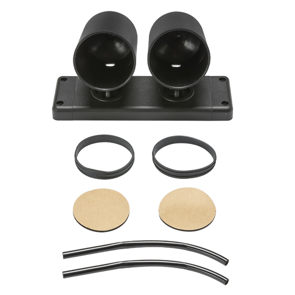 GlowShift 52mm Universal Dual Gauge Swivel Dashboard Dash Mounting Pod